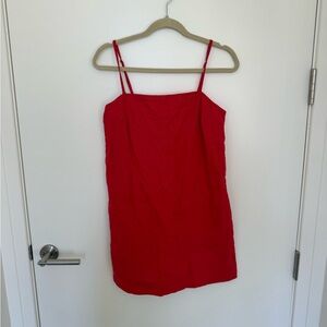 Red Sleeveless Dress